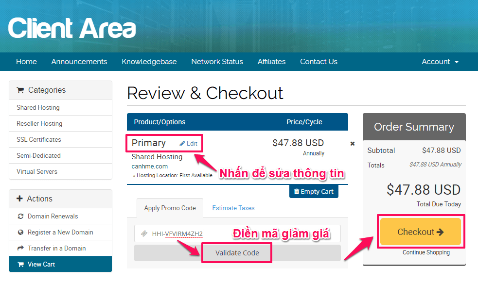 Review Checkout Hawk Host