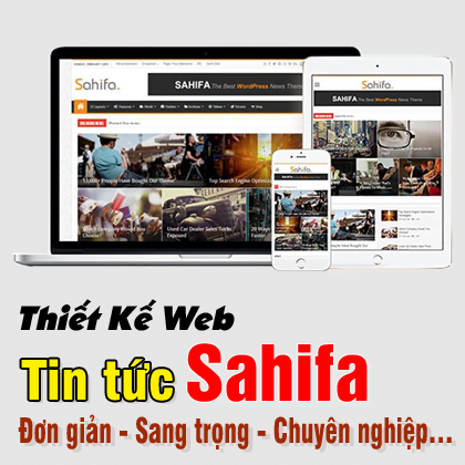 Thiết Kế Web Tin tức Sahifa
