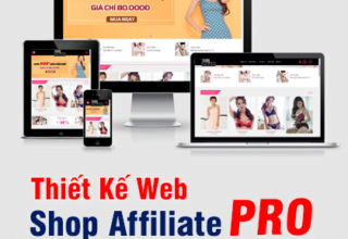 Thiết Kế Web Shop Affiliate Pro bán hàng Online A-Z