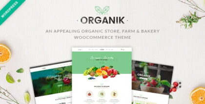 Organic Food Store WordPress Theme Organik