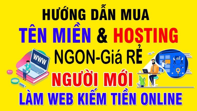 Huong dan mua ten mien Web Hosting gia re thiet ke website ban hang