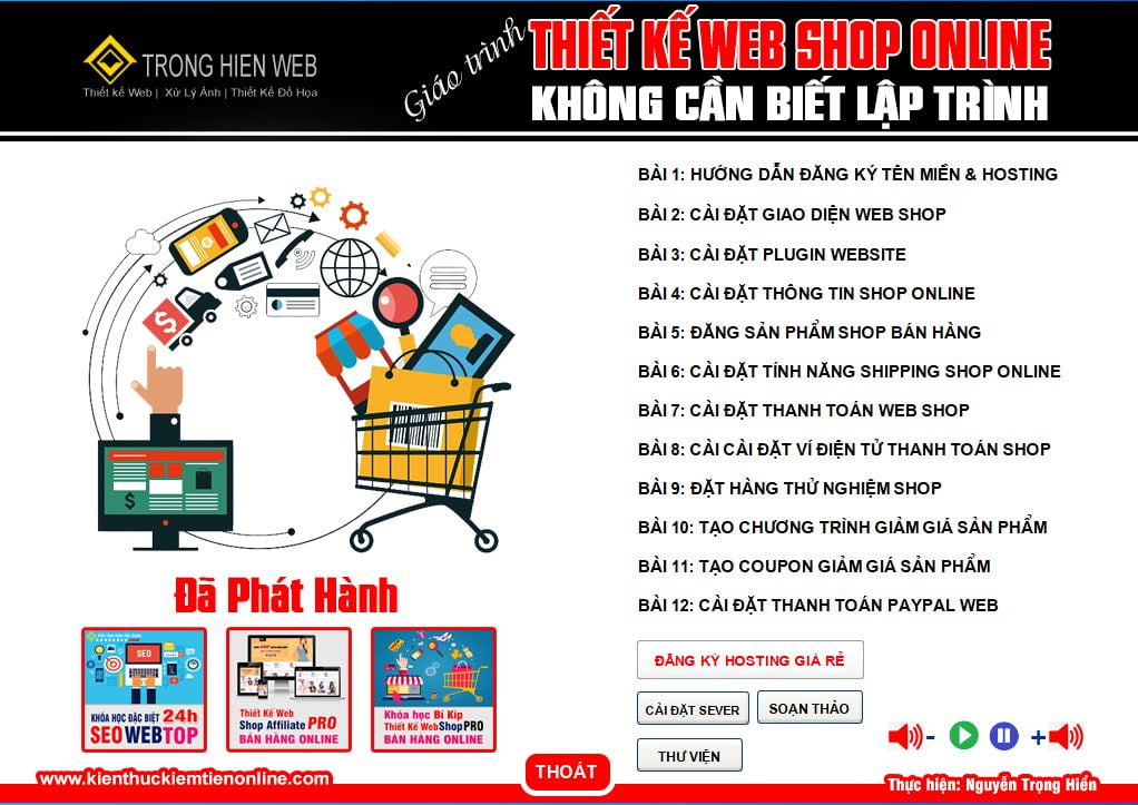 Giáo trình thiết kế Web Shop Online Không Cần Biết Lập Trình 1 Giao trinh thiet ke Shop Online Khong Can Biet Lap Trinh