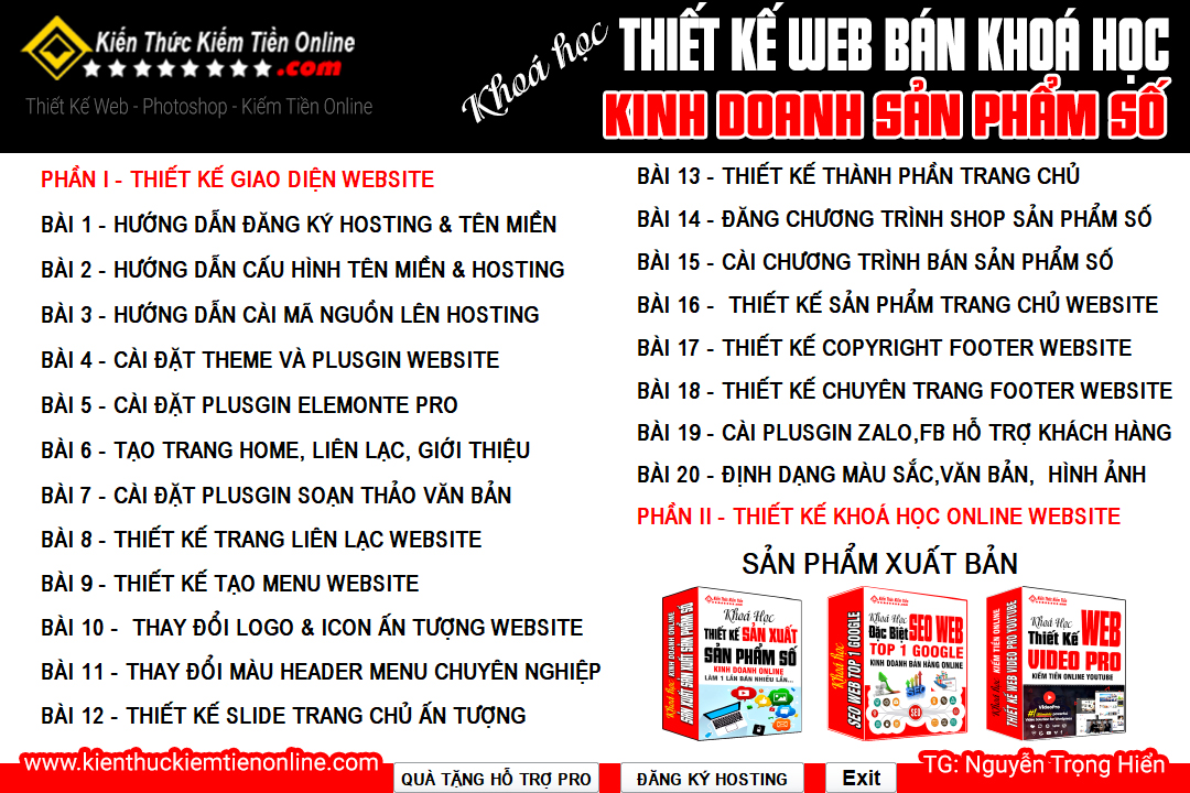 Thiet Ke Web Ban Khoa Hoc Dao Tao San Xuat San Pham So Online PRO 0