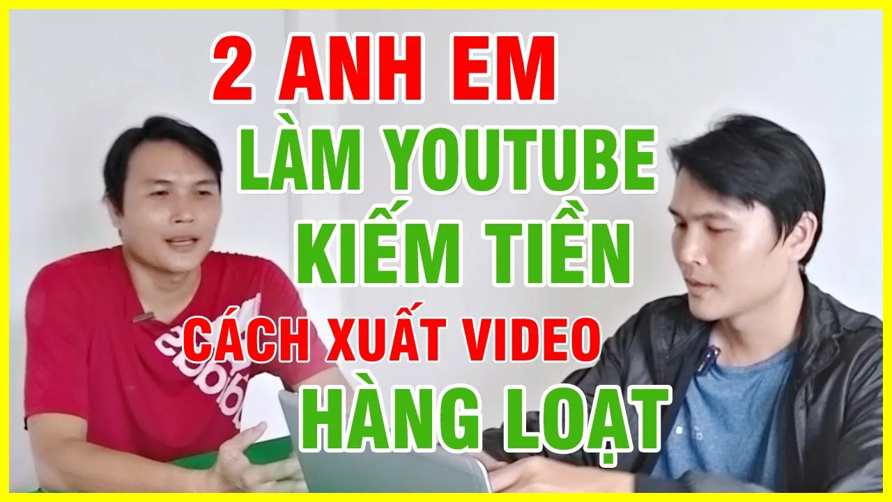 kiếm tiền trên YouTube, việc tạo và xuất video hàng loạt giúp bạn duy trì lịch đăng tải đều đặn và thu hút người xem quay lại thường xuyên, từ đó cải thiện tỷ lệ sub và view.