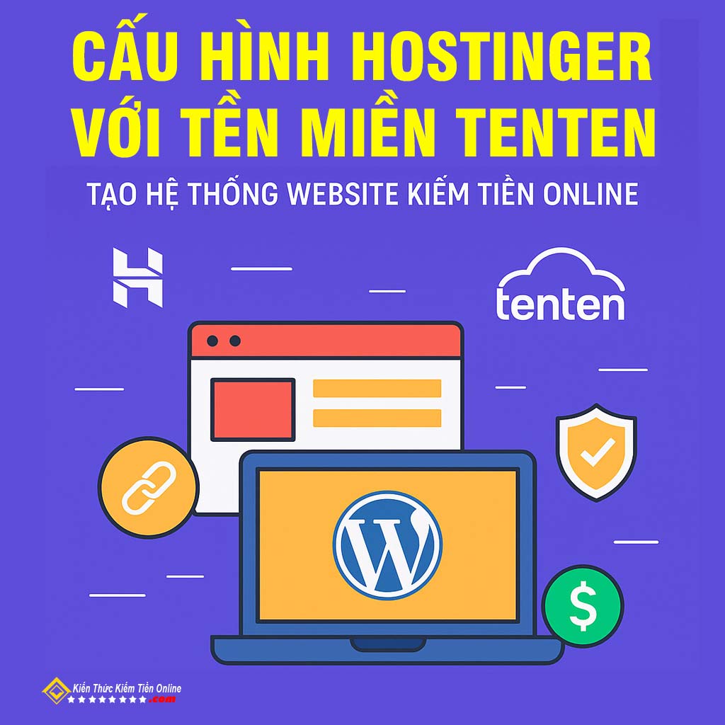 Hướng Dẫn Cấu Hình Hostinger với tenten Tạo Hệ Thống Website Kiếm Tiền Online
